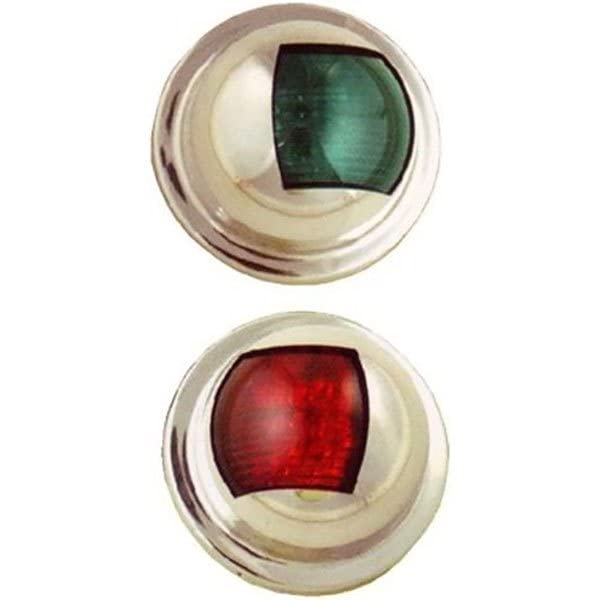 Goldenship 12v 42.8ma 41x71 mm Port/Starboard Navigation Stainless Steel Led Light Kit 2 unità One Size