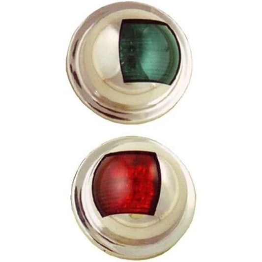 Goldenship 12v 42.8ma 41x71 mm Port/Starboard Navigation Stainless Steel Led Light Kit 2 unità One Size