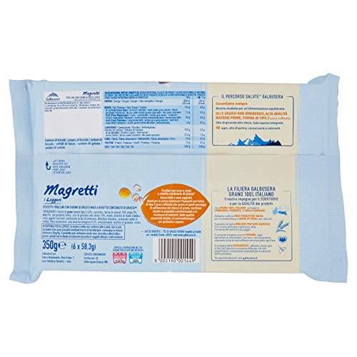 Galbusera - Biscotti Frollini, Con Farine Di Orzo E Mais, A Ridotto Contenuto Di Grassi - 10 pezzi da 350 g [3500 g]