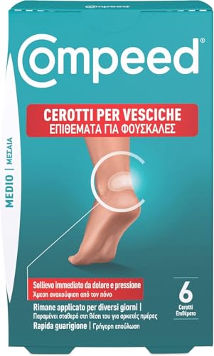 COMPEED Extreme, Cerotti per vesciche. Lunga durata e resistenti all'acqua. Ideali per lo sport - Formato medio, 6 Cerotti. Pack 100% plastic free