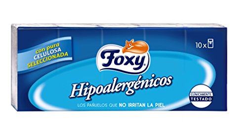 Foxy, Fazzoletti ipoallergenici, 10 pacchetti, 4 veli
