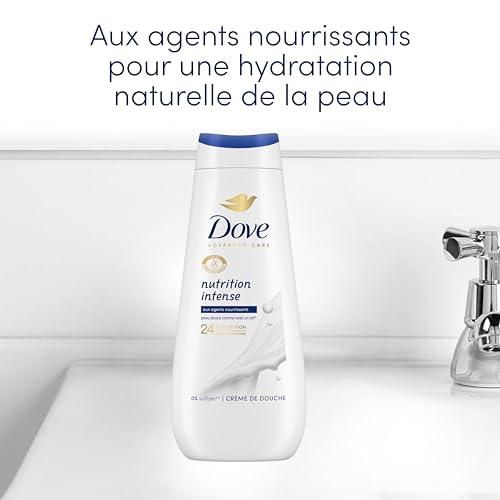 Dove Crema doccia Advanced Care, Nutrition Intense, confezione da 2 x 400 ml