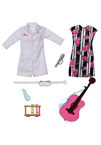 Barbie Carriere con Abiti A Sorpresa, Bambola Bionda con 2 Vestiti e Accessori da scoprire, per Bambini 3+ Anni, GFX84