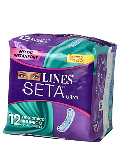 Lines Assorbenti Seta Ultra Lungo Anatomico Pz - 100ml, 12 Unità
