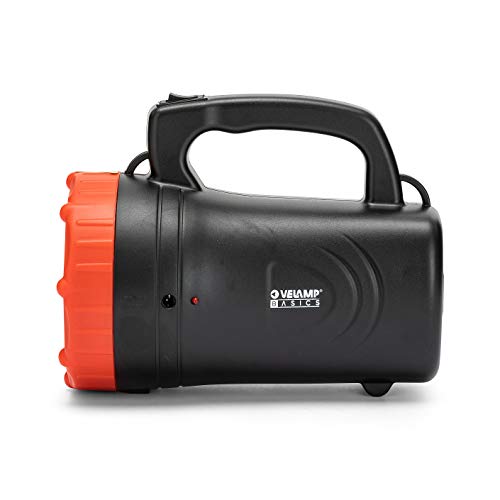 Doctor Light VELAMP IR551LED Faro Ricaricabile 1W, Nero