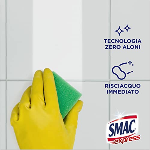 Smac Express Sgrassatore con Candeggina, Detergente Spray con Azione Sgrassante e Igienizzante, 650 ml x 12 Pezzi
