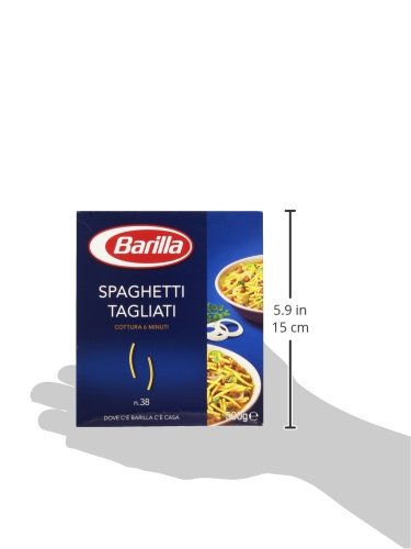 Barilla - Spaghetti Tagliati, Pasta di Semola di Grano Duro, n.38 - 500 g - [confezione da 10]