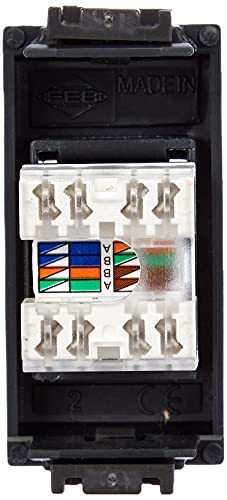 FEB 14083 Presa RJ45 Categoria 6A Plug 8/8, Grigio Scuro