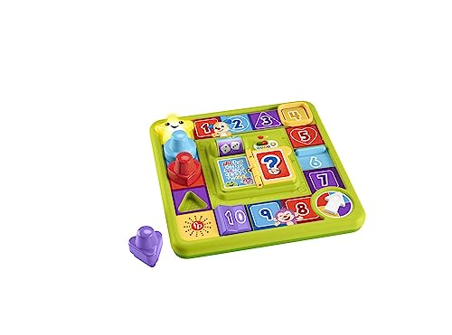 Fisher-Price Pannello Interattivo di Cagnolino, Gioco sensoriale per Neonati con luci e contenuti didattici Smart Stages