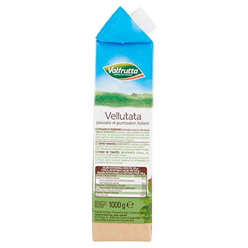 Valfrutta - Passata Vellutata - 1000 g - [confezione da 12]