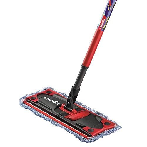 Vileda Housse Micro Coton pour Balai À Plat Ultramax Flat Mop Head-Microfibra, Blue, 1 unità (Confezione da 1)