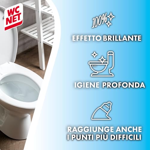 Wc Net - Candeggina Gel Extra White, Detergente per Sanitari e Superfici, Fragranza Ocean Fresh, 700 ml x 3 Confezioni