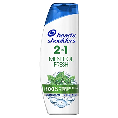 Head & Shoulders Antiforfora Shampoo e Balsamo 2in1 Menthol Fresh, per Capelli Grassi, fino a 100% Protezione dalla Forfora per Cute e Capelli, Clinicamente Provato, Dermatologicamente Testato