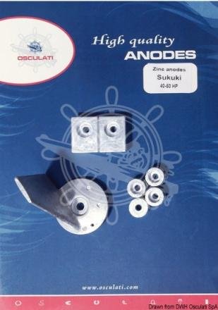 OSCULATI ANODI Kit Suzuki 40/50 HP Alluminio