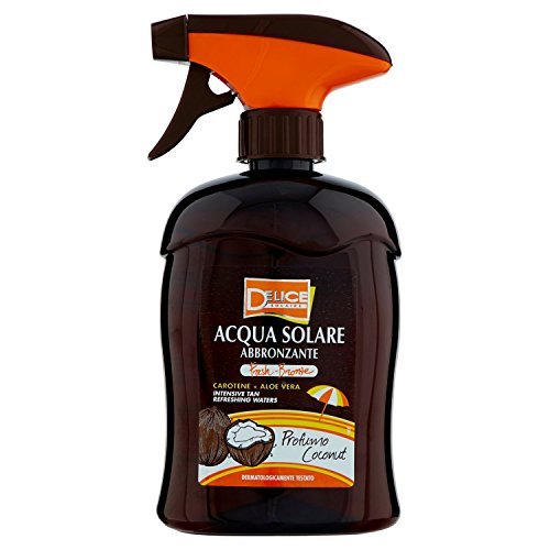 Delice - Acqua Solare Abbronzante, Carotene + Aloe Vera - 500 ml - [pacco da 6]