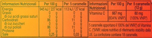 Golia Frutta C Caramelle Ripieni con Vitamina C, Confezione da 2 x 46g