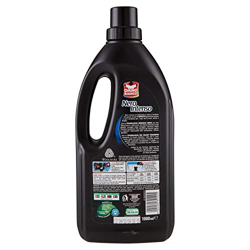 Omino Bianco Detersivo Nero Intenso Bivalente, Confezione da 12 x 1000 ml