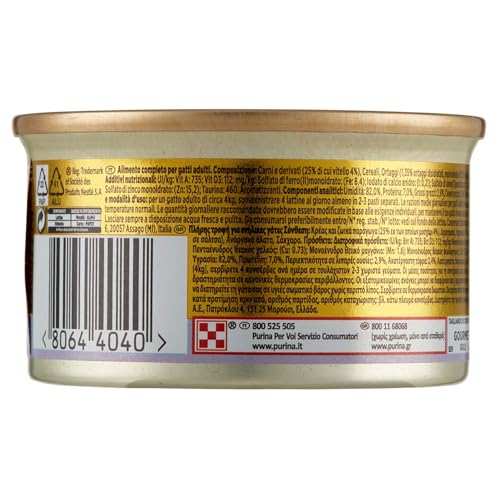 Gourmet Gold Dadini di vitello in salsa con verdure - Cibo per Gatti - 85 gr