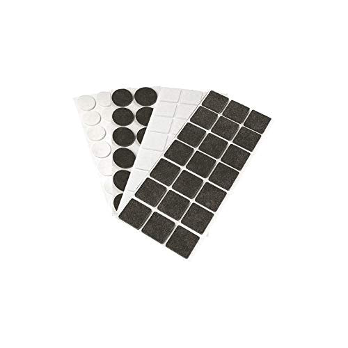 SOTTOSEDIA AUTOADESIVO 25 x 25 - pz 8 bianco