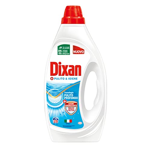 Dixan Detersivo Lavatrice Liquido Pulito & Igiene, 25 Lavaggi, 1250ml