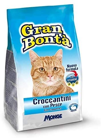 GRAN BONTÀ GATTO CROCCANTINI PESCE 12X400GR [TOTALE 4,8 KG DI CROCCANTINI]