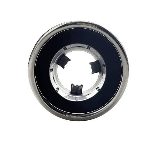 Simoni Racing TRX/22 Terminale di Scarico Universale, Uscita Singola inclinata 90 mm, in Acciaio Inox e Nero con Riga Arancio