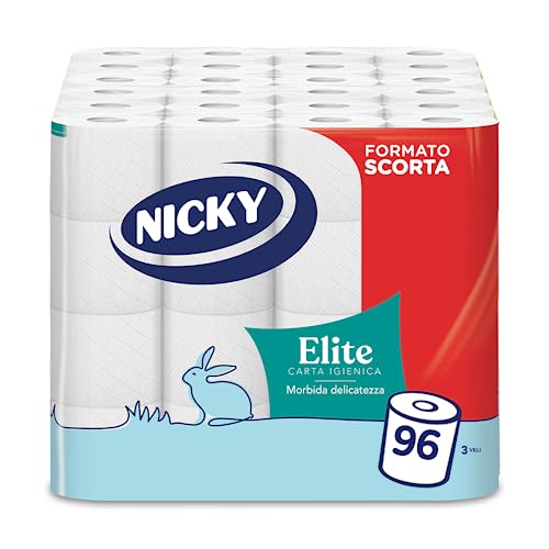 Nicky Elite - 4 Rotoli di Carta Igienica