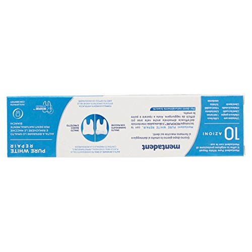 Mentadent - Maximum Protection, Dentifricio Pure White con 10 azioni - 75 ml - [pacco da 12]