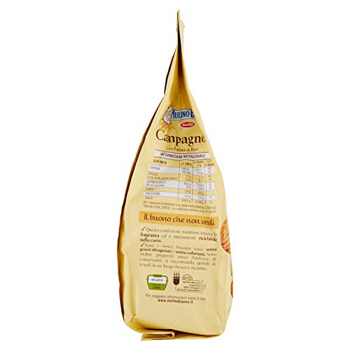 Mulino Bianco - Campagnole, Biscotti Frollini con Crema di Riso al Latte e Farina di Riso - 3 pezzi da 700 g [2100 g]