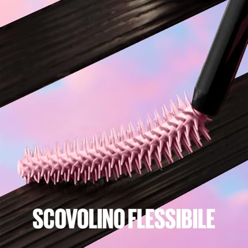 Maybelline New York Mascara Waterproof Ciglia Sensazionali Sky High, Volumizzante e Allungante, Definisce, incurva e moltiplica, Nero, 6 ml