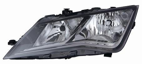 FARO DEPO H7-H1 C/MOT. ELETTRICO PARABOLA NERA SEAT LEON - >11/'12 - DX