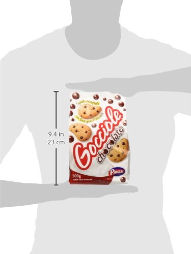 Pavesi Biscotti Frollini Gocciole Cioccolato, 12 Pack da 500 g Senza Olio di Palma