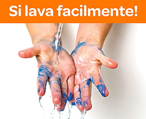 CRAYOLA - Mini Kids, 3 Tempere a Dita Lavabili, Bottigliette da 236 ml, Colori primari: blu, giallo, rosso, età 36 Mesi +, 81-1539