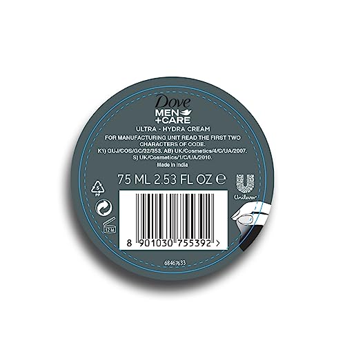 Dove Men+Care Ultra Hydra Cream – Effetto idratante per viso, mani, corpo, adatto a tutti i tipi di pelle, 150 ml