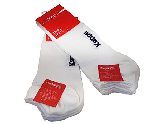 Kappa 6 Paia Calze Corte Fantasmini Maglia Jersey in Filo di Scozia unisex