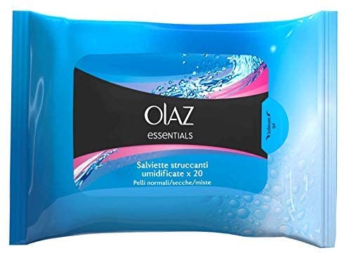 6 PZ OLAZ SALVIETTE PELLI NORMALI 20PZ [TOTALE 120 SALVIETTINE STRUCCANTI]