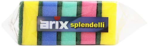 ARIX | Spugne Abrasive Colorate SpugnaForte della Linea Splendelli, Spugne Multiuso per Lo Sporco Ostinato