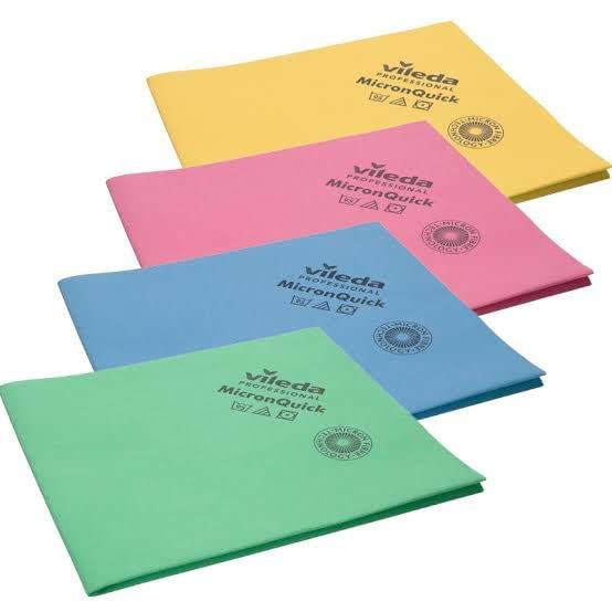 Vileda Panni Micronquick in Microfibra, Colore Blu, 38 X 40 cm, 1 pezzo