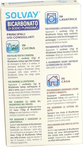 Solvay - Bicarbonato Di Sodio, Ad Uso Alimentare , 500 G