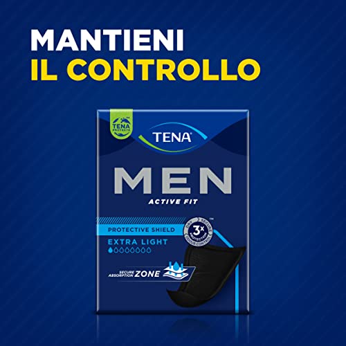 TENA MEN, Pacco Scorta Mensile - Protezioni assorbenti specifici per perdite urinarie maschili, discreti e confortevoli