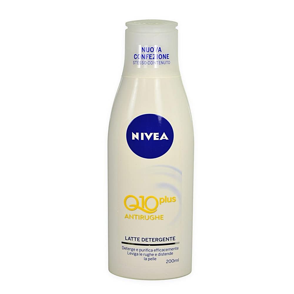 6 X NIVEA VISAGE LATTE DETERGENTE ANTIRUGHE Q10 PLUS offerta in stock