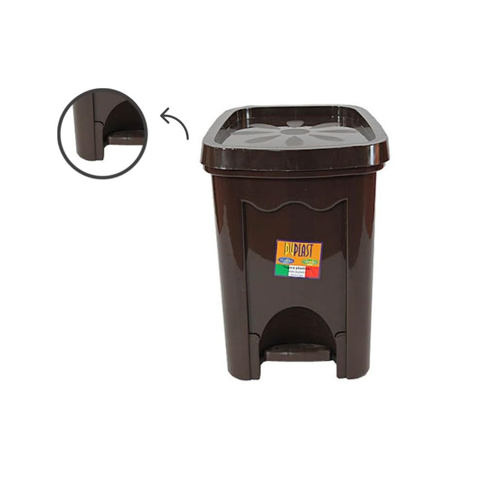 Duplast DUP255 Pattumiera Margherita, Wenge, 16 lt