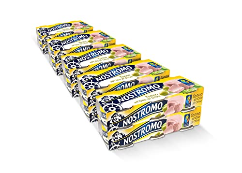 Nostromo - Tonno all'olio di oliva, 30 lattine da 70gr. Formato scorta da 10 confezioni. Fonte di proteine, senza conservanti.