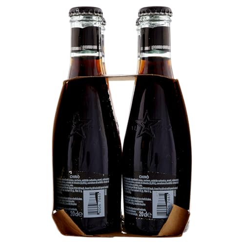 BIBITE SANPELLEGRINO, Chinò, Bevanda Gassata Analcolica, Gusto Chinotto - 24 bottiglie in vetro da 200ml