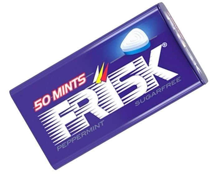 Frisk Peppermint, Gusto Menta, Confezione da 12 Astucci in Metallo da 50 Mentine ciascuno 9087100