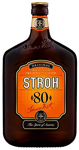 RUM STROH 80 Austria Inlander Rum 70 cl,Original STROH Inländer Rum,essenza di rum per tradizione culinaria e panificatrice austriaca in pasticcini, torte e dessert ed moderni Cocktails