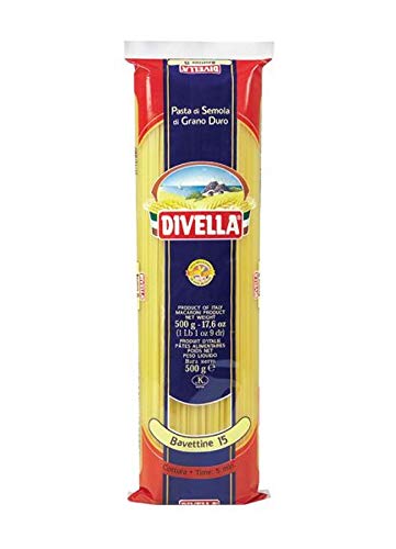 DIVELLA PASTA DI SEMOLA DI GRANO DURO BAVETTINE 15 GR 500 X 36