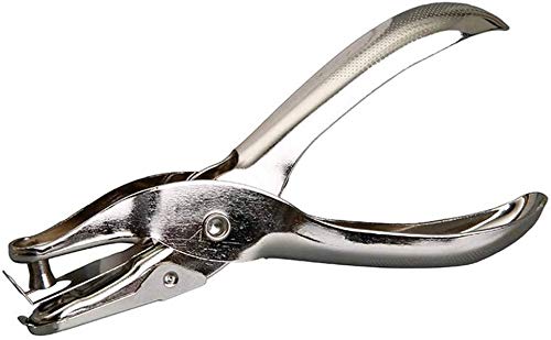 Küchenks Utensile Manuale Fai-da-Te in Metallo Diametro 6mm con Foro Tondo Singolo per Carta Argento