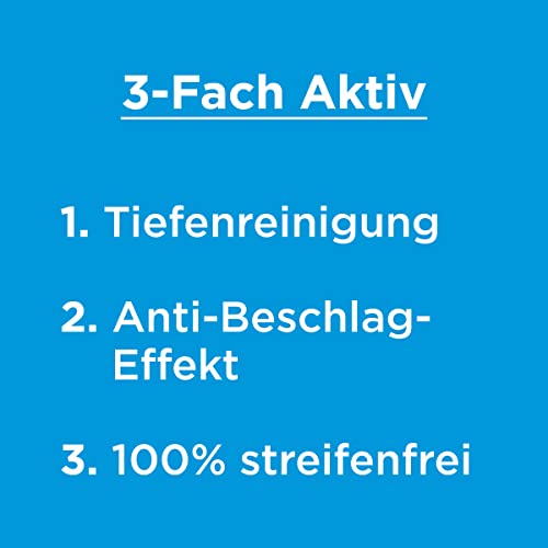 Ajax - Detergente per vetri, 12 flaconi da 500 ml, 100% senza aloni, con una pratica testina nebulizzante