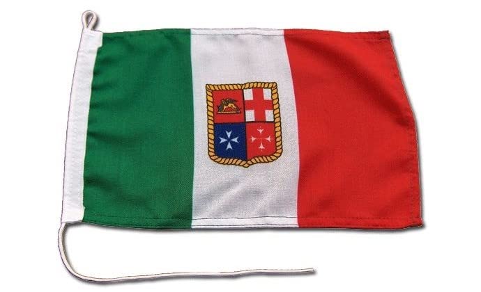 CG94 Bandiera Italia Marina Mercantile 20 x 30 cm Gommone- Barca-Tempo Libero